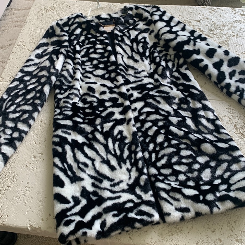 Stylish Black and White Women's Coat